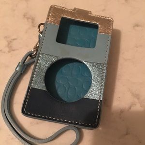 Coach IPod Classic Case in all blue